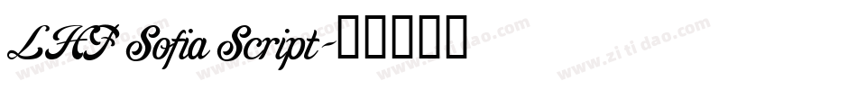 LHF Sofia Script字体转换
